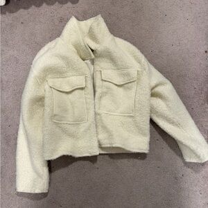 Black Label Cream Fleece Jacket
